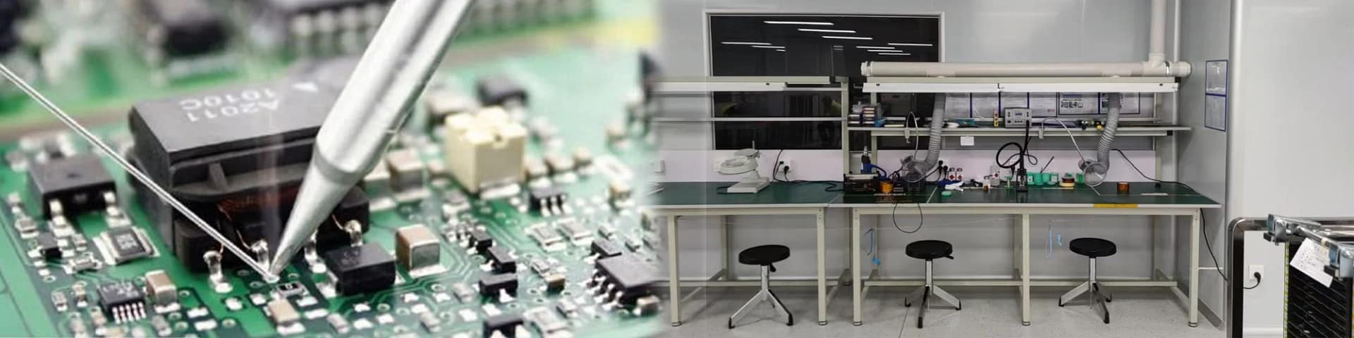 Production of electronic boards